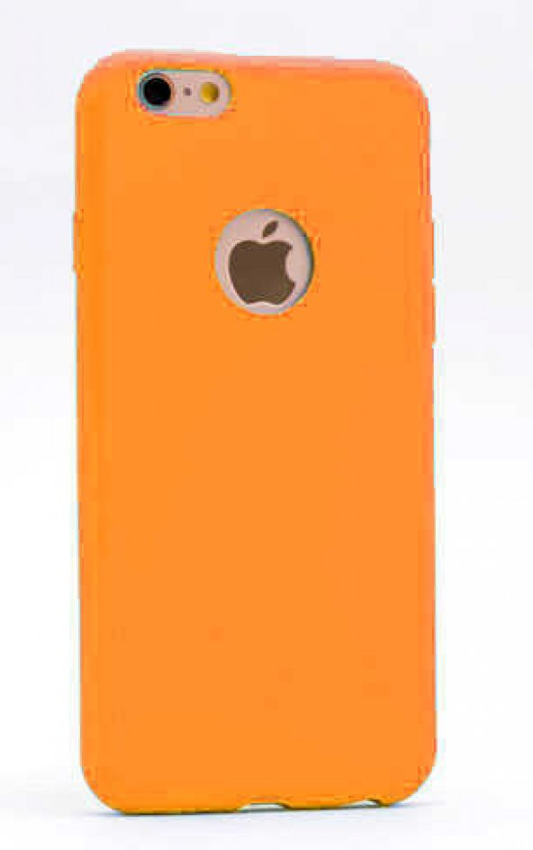Apple iPhone 6 Plus Kılıf Premier Silikon Kapak - Turuncu