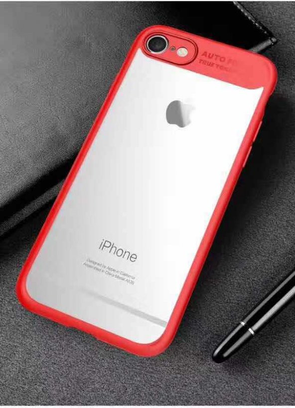 Apple iPhone 7 Kılıf Buttom Kapak - Kırmızı