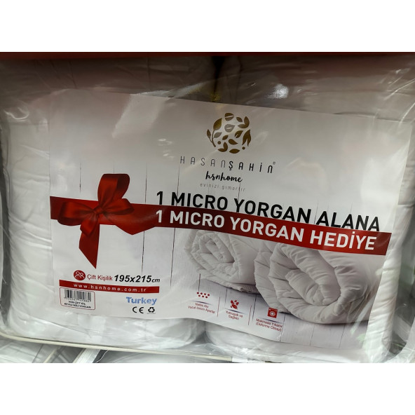 HSN HOME Hsn Micro Yorgan Çift Kişilik Yorgan 1 Alana 1 Bedava