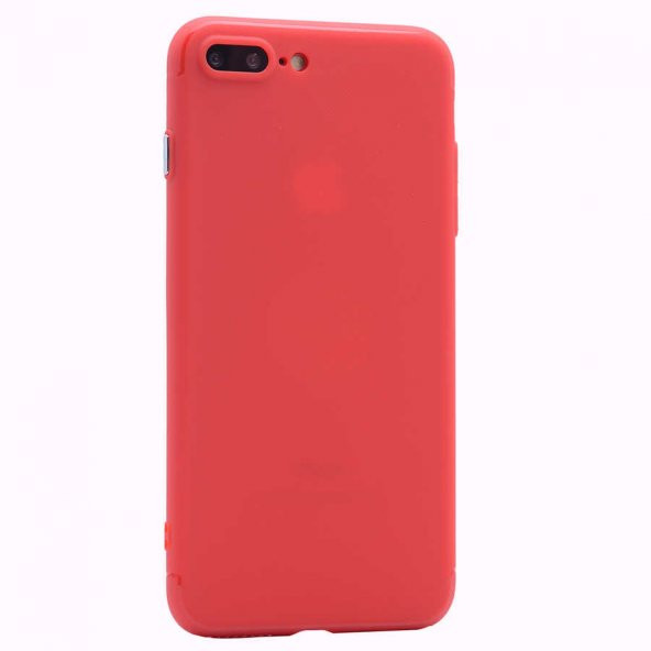 Apple iPhone 7 Plus Kılıf Time Magnet Silikon - Kırmızı