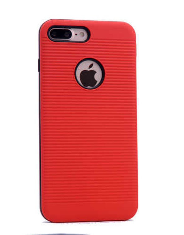 Apple iPhone 7 Plus Kılıf Youyou Silikon Kapak - Kırmızı