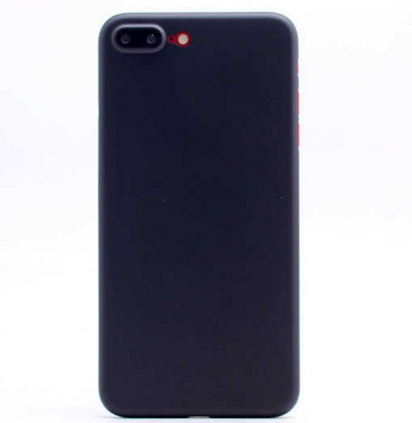 Apple iPhone 8 Plus Kılıf 1.Kalite PP Silikon - Siyah