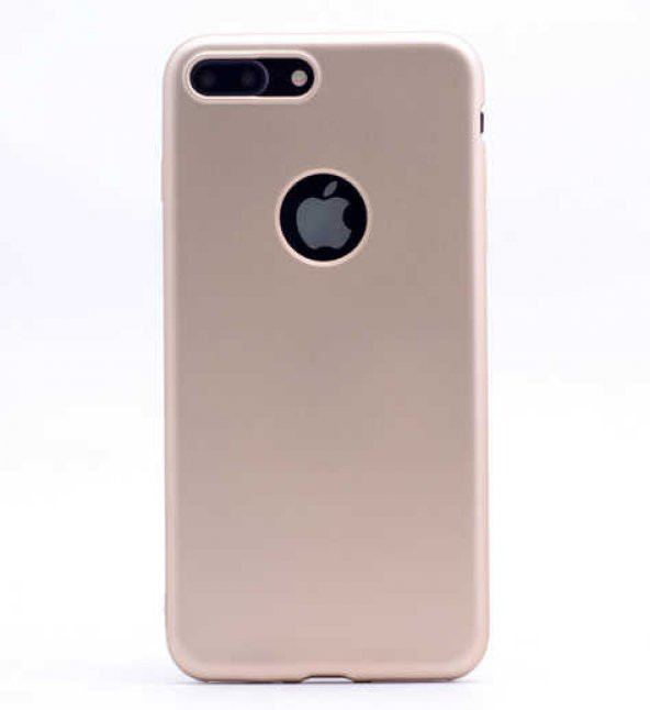 Apple iPhone 8 Plus Kılıf Premier Silikon Kapak - Gold