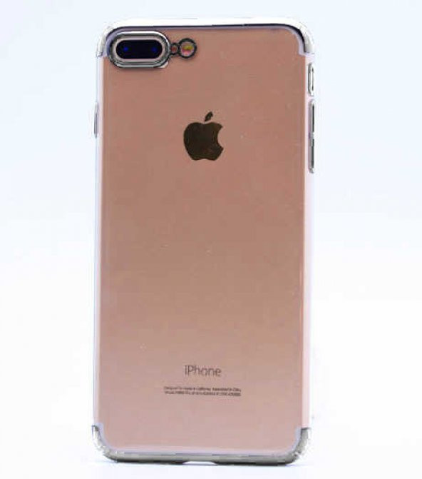 Apple iPhone 8 Plus Kılıf Tareks Şeffaf Kapak - Beyaz