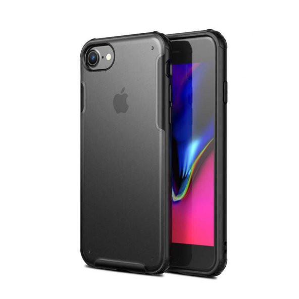 Apple iPhone SE 2020 Kılıf Volks Kapak - Siyah