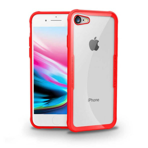 Apple iPhone SE 2022 Kılıf Craft Arka Kapak - Kırmızı