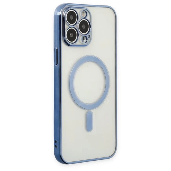 iPhone 12 Pro Kılıf Magsafe Özellikli Lazer Silikon Kapak - 10