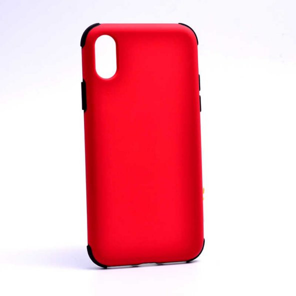 Apple iPhone X Kılıf Fantastik Kapak - Kırmızı