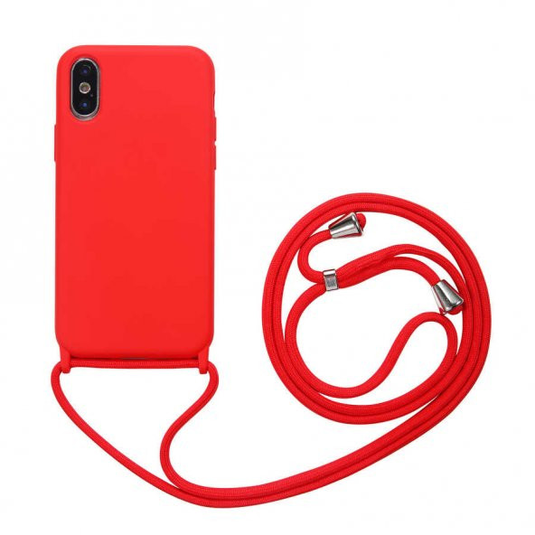 Apple iPhone X Kılıf Ropi Kapak - Kırmızı