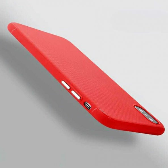 Apple iPhone X Kılıf Time Silikon - Kırmızı