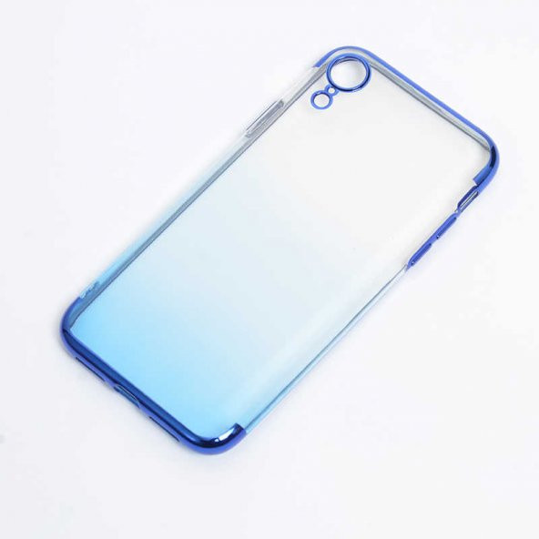 Apple iPhone XR 6.1 Kılıf Moss Silikon - Mavi