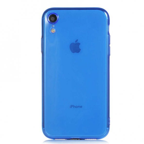 Apple iPhone XR 6.1 Kılıf Mun Silikon - Lacivert