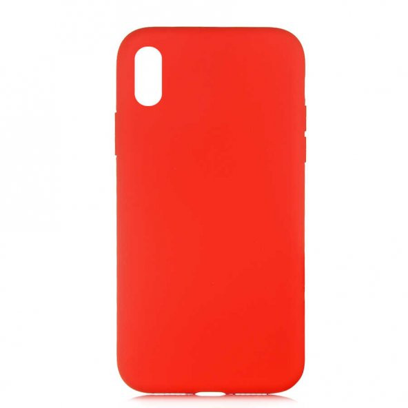 Apple iPhone XS 5.8 Kılıf LSR Lansman Kapak - Kırmızı