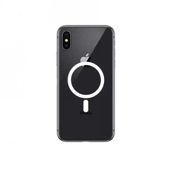 Apple iPhone XS 5.8 Kılıf Tacsafe Wireless Kapak - Renksiz