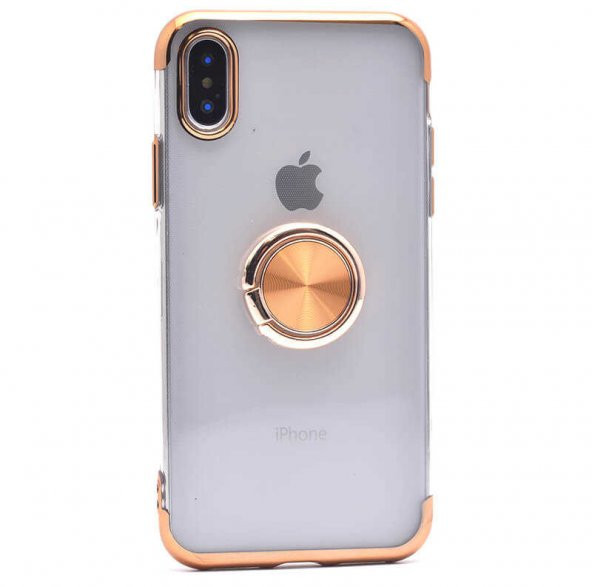 Apple iPhone XS Max 6.5 Kılıf Gess Silikon - Gold