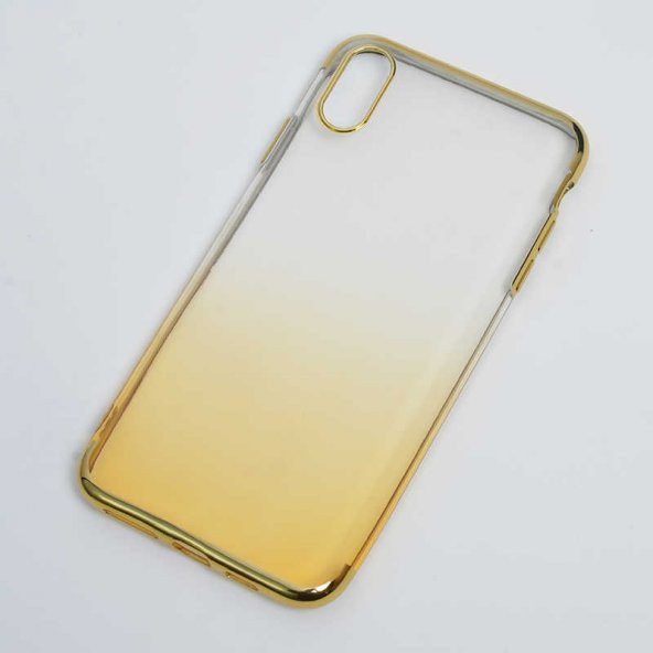 Apple iPhone XS Max 6.5 Kılıf Moss Silikon - Gold