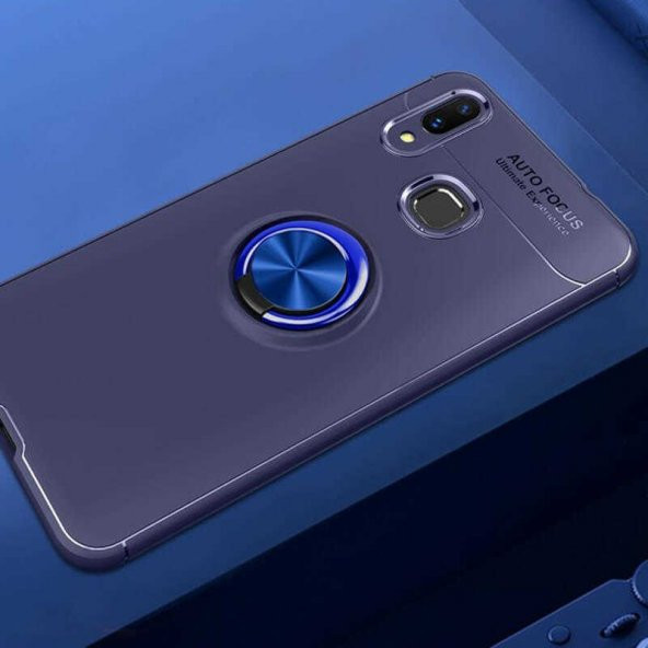Huawei P Smart 2019 Kılıf Ravel Silikon Kapak - Mavi