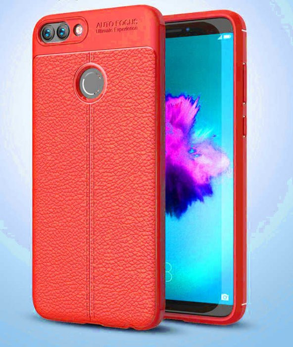 Huawei P Smart Kılıf Niss Silikon Kapak - Kırmızı