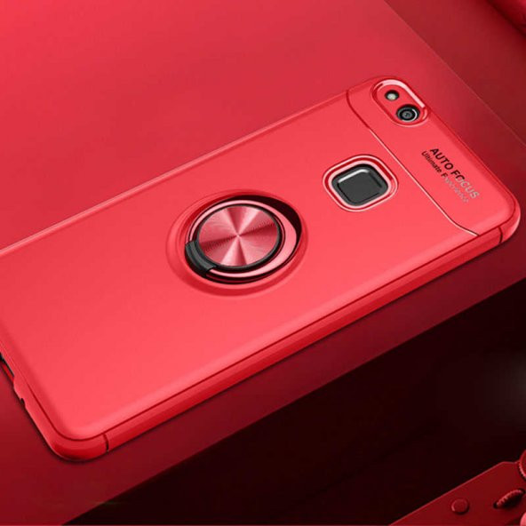 Huawei P10 Lite Kılıf Ravel Silikon Kapak - Kırmızı