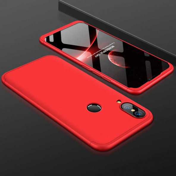 Huawei P20 Lite Kılıf Ays Kapak - Kırmızı