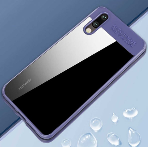 Huawei P20 Lite Kılıf Buttom Kapak - Mavi