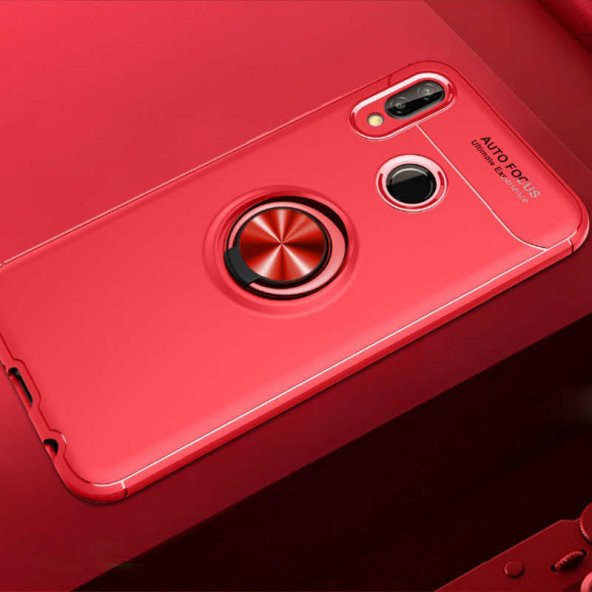 Huawei P20 Lite Kılıf Ravel Silikon Kapak - Kırmızı