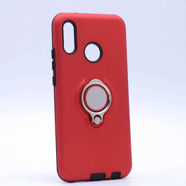 Huawei P20 Lite Kılıf Ring Youyou Kapak - Kırmızı