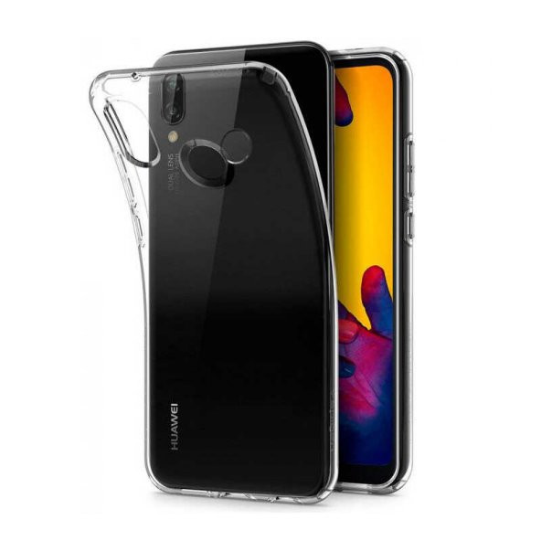 Huawei P20 Lite Kılıf Süper Silikon Kapak - Renksiz