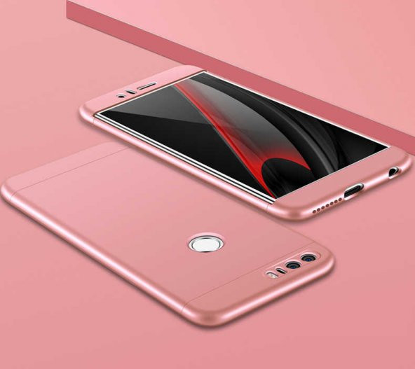 Huawei P9 Lite 2017 Kılıf Ays Kapak - Rose Gold