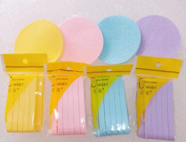 Sıkıştırılmış Makyaj Temizleme Süngeri 12 Adet