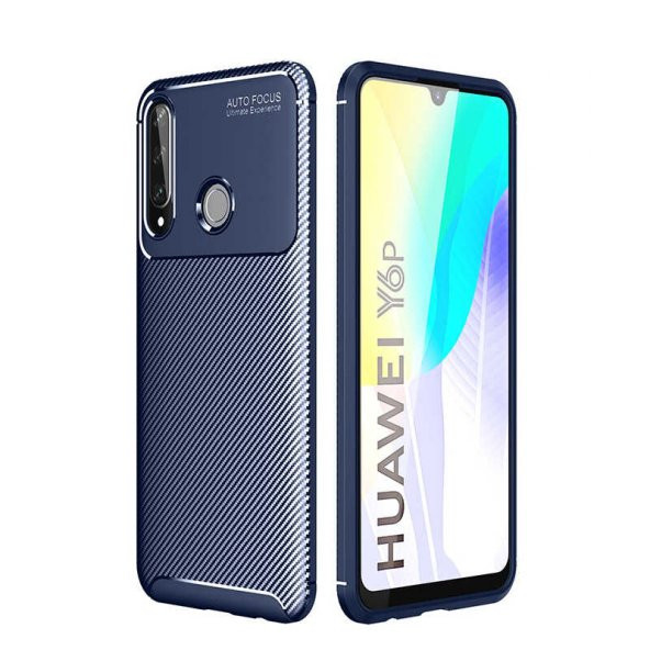 Huawei Y6P Kılıf Negro Silikon Kapak - Lacivert