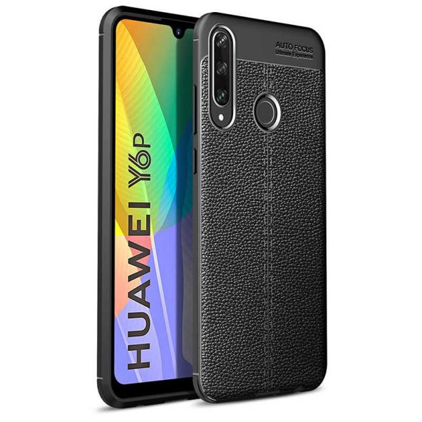 Huawei Y6P Kılıf Niss Silikon Kapak - Siyah