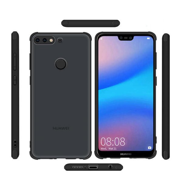 Huawei Y7 2018 Kılıf Odyo Silikon - Siyah