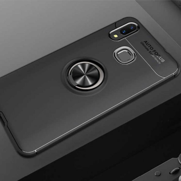 Huawei Y7 Prime 2019 Kılıf Ravel Silikon Kapak - Siyah