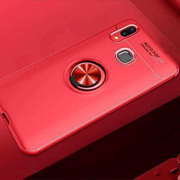 Huawei Y7 Prime 2019 Kılıf Ravel Silikon Kapak - Kırmızı