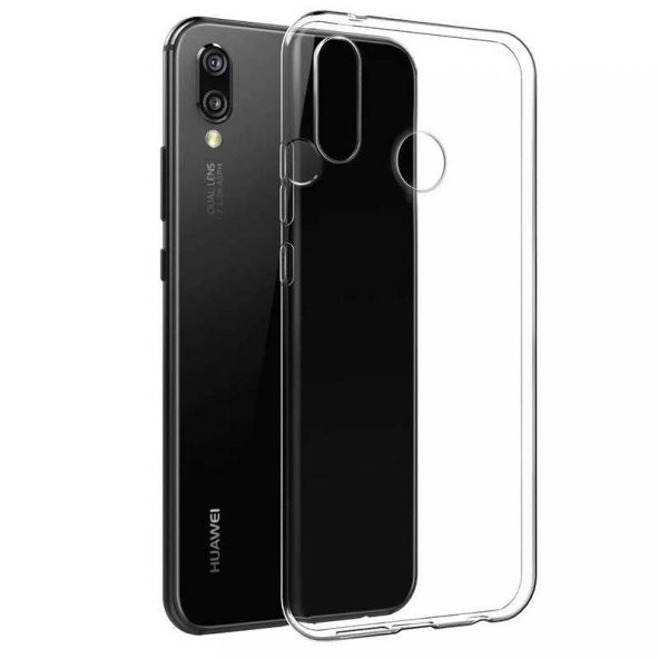 Huawei Y7 Prime 2019 Kılıf Süper Silikon Kapak - Renksiz