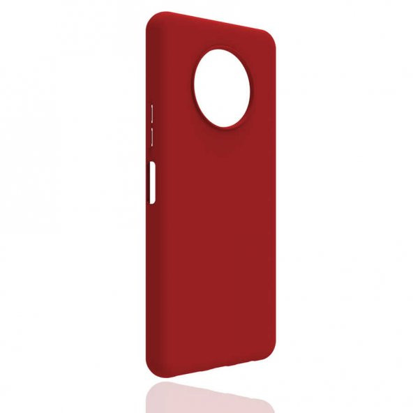 İnfinix Note 7 Kılıf Biye Silikon - Kırmızı