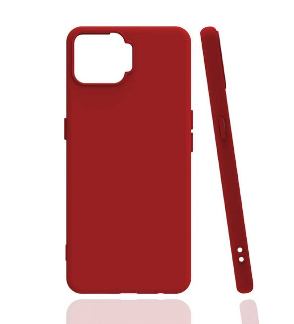 Oppo A73 Kılıf Biye Silikon - Kırmızı