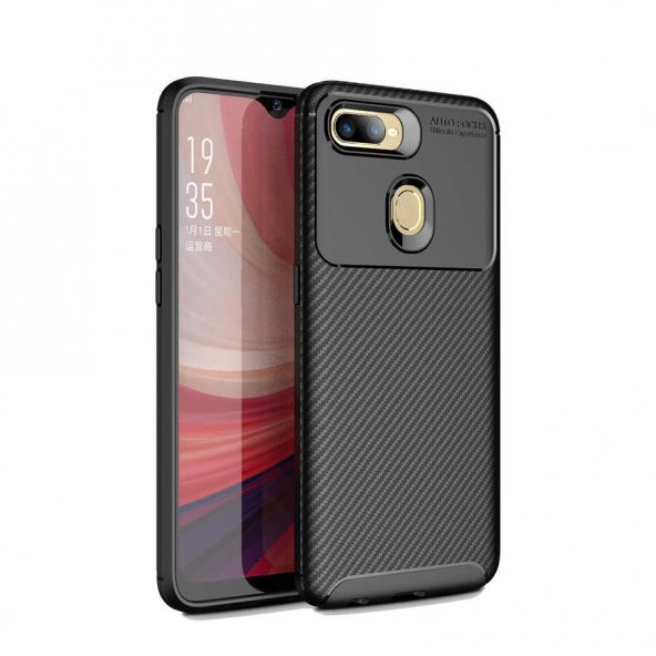 Oppo A7X Kılıf Negro Silikon Kapak - Siyah