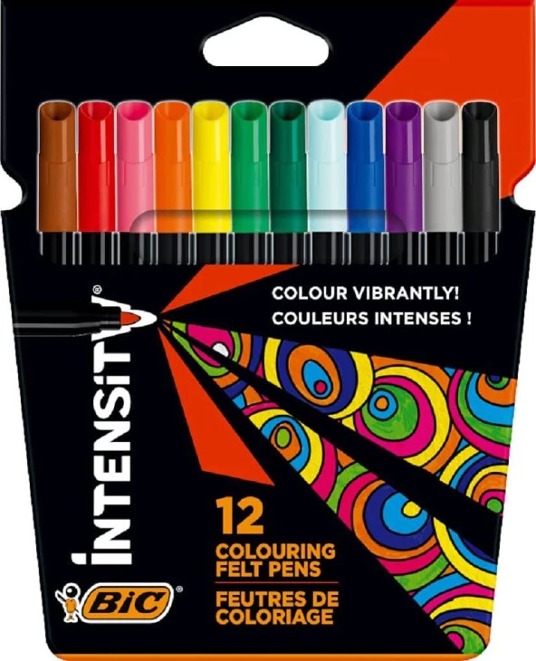 Bic İntensity Keçeli Boya Kalemi 12 Renk