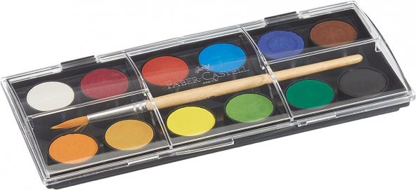 Faber Castell Suluboya Redline 12 Renk Küçük Boy 125011 - 4