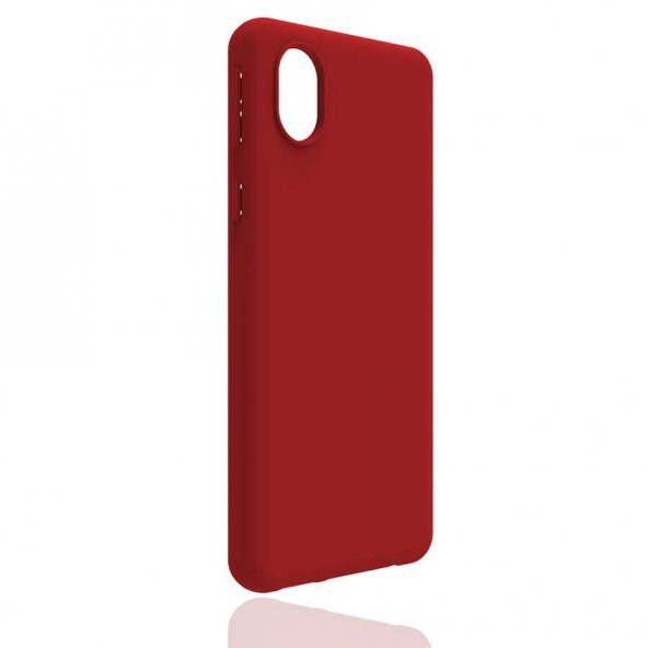 Samsung Galaxy A01 Core Kılıf Biye Silikon - Kırmızı