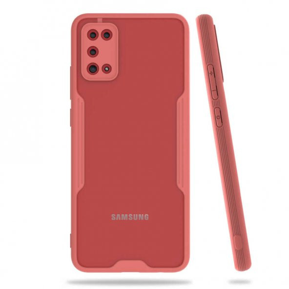 Samsung Galaxy A02S Kılıf Parfe Kapak - Pembe