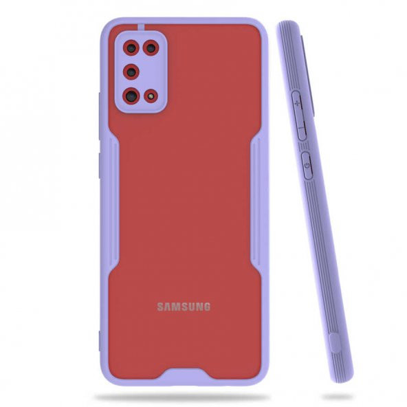Samsung Galaxy A02S Kılıf Parfe Kapak - Mor