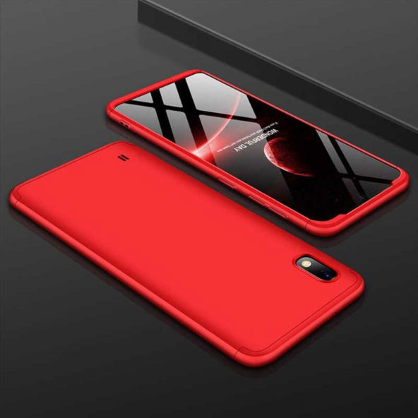 Samsung Galaxy A10 Kılıf Ays Kapak - Kırmızı