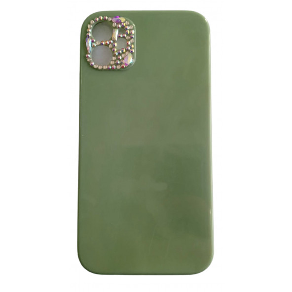 Apple Iphone 11 Taşlı Kamara Korumalı Yumusak Slikon Kilif - Resim 3