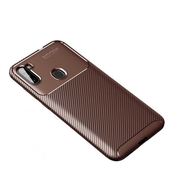 Samsung Galaxy A11 Kılıf Negro Silikon Kapak - Kahverengi