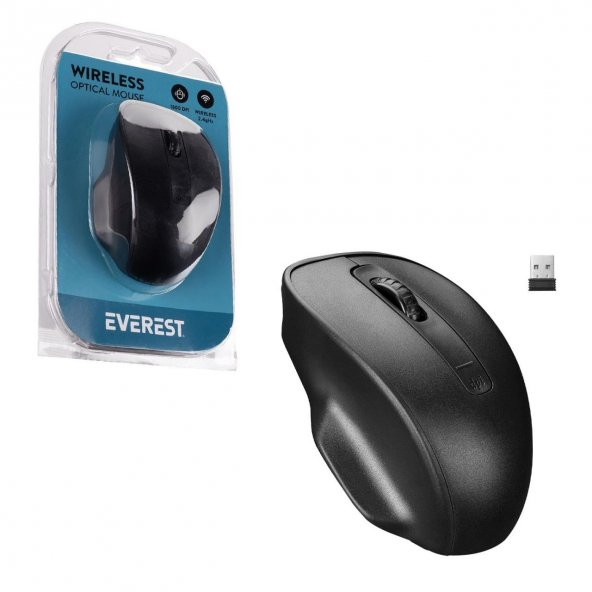 Everest SM-803 Usb Black 800/1200 / 1600dpi Wireless Mouse