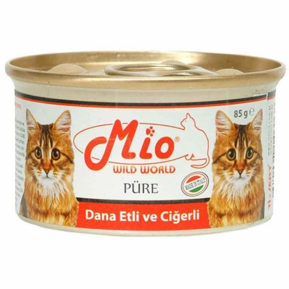 Mio Dana Etli Ve Ciğerli Püre Konserve Kedi Maması 85 gr