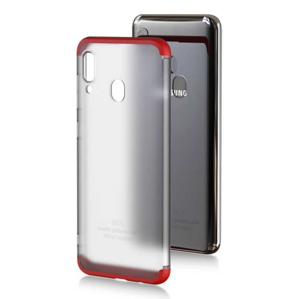 Samsung Galaxy A20 Kılıf Nili Kapak - Kırmızı